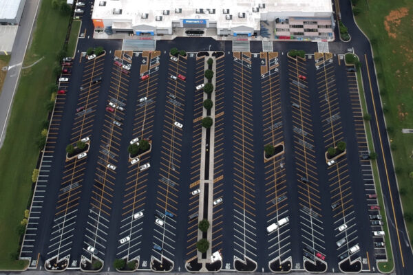 walmart parking lot striping
