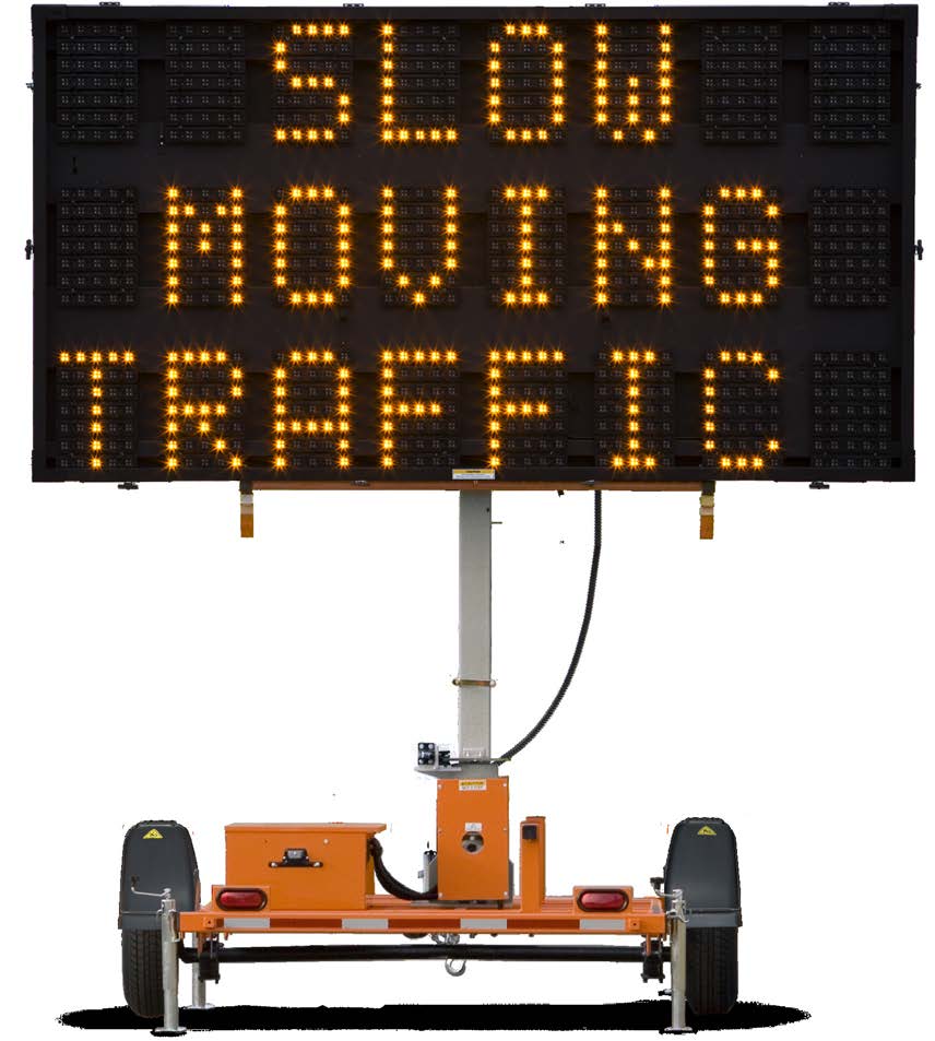 Wanco full-size three-line variable message sign