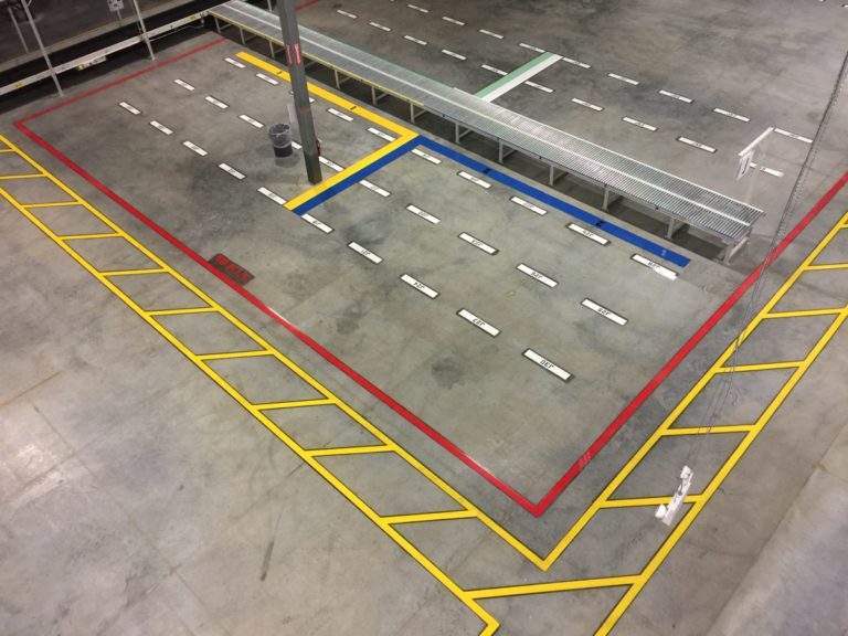 warehouse striping